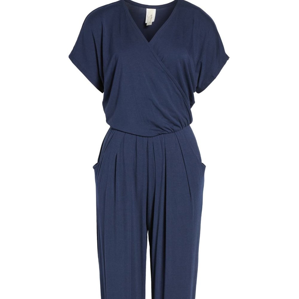 NWOT, Short Sleeve Wrap Top Jumpsuit LOVEAPPELLA